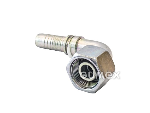 DKOS 90°, DN6, Überwurfmutter M16x1,5, schwere Serie, Dichtung am Konus 24°, Stahl, 